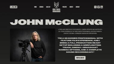 Big Dog Video Productions Website Redesign