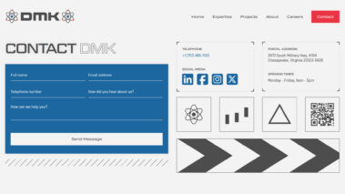 DMK Electrical Contracting Chesapeake Website Design