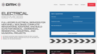 DMK Electrical Contracting Chesapeake Website Design