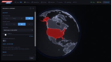 Custom Web Application 4k Map Generator Motion Graphics Newsroom Pipeline