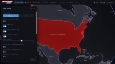 Custom Web Application 4k Map Generator Motion Graphics Newsroom Pipeline