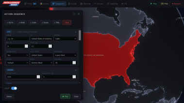 Custom Web Application 4k Map Generator Motion Graphics Newsroom Pipeline