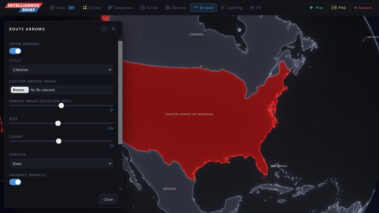 Custom Web Application 4k Map Generator Motion Graphics Newsroom Pipeline