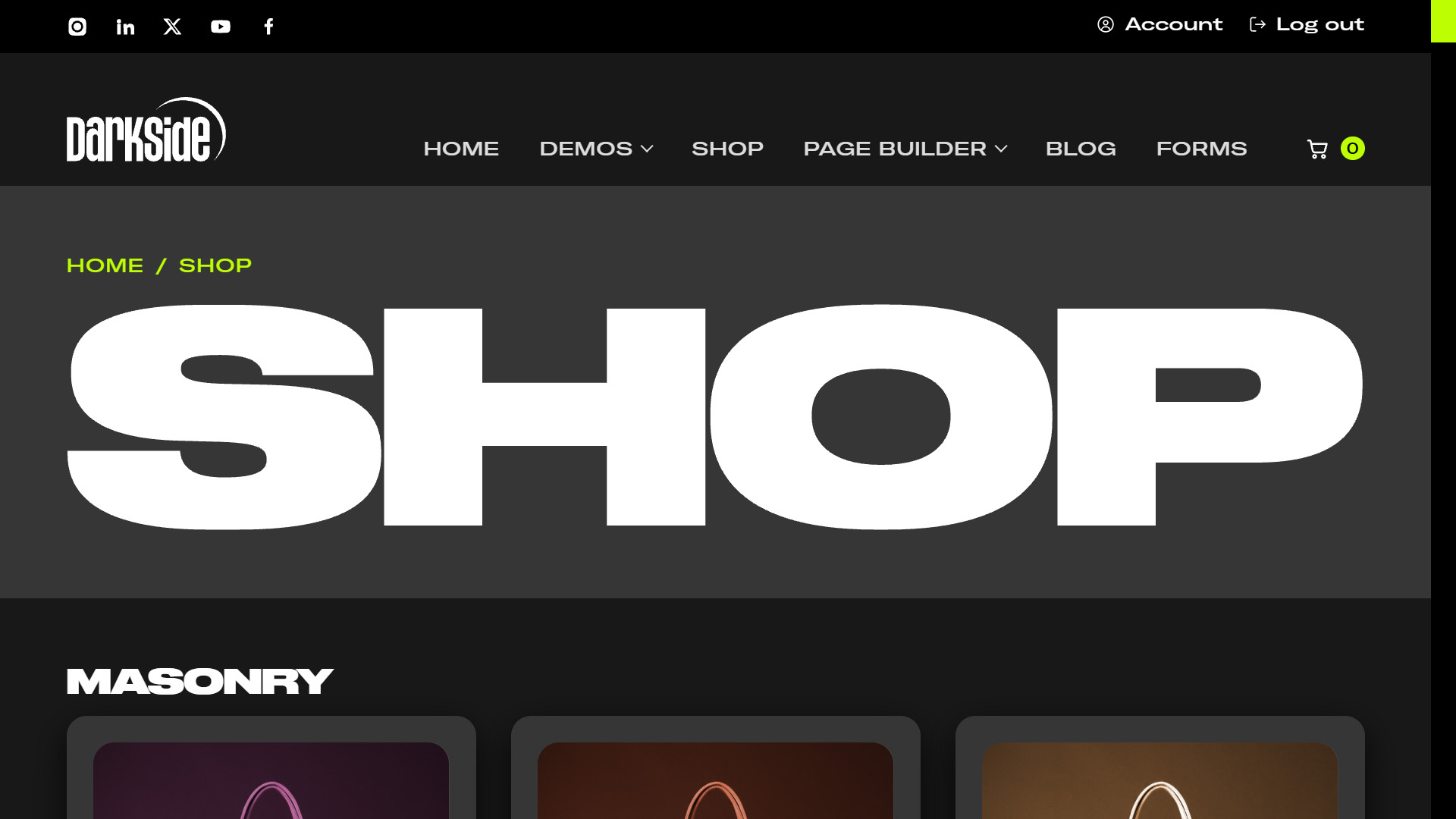 Darkside WordPress Theme